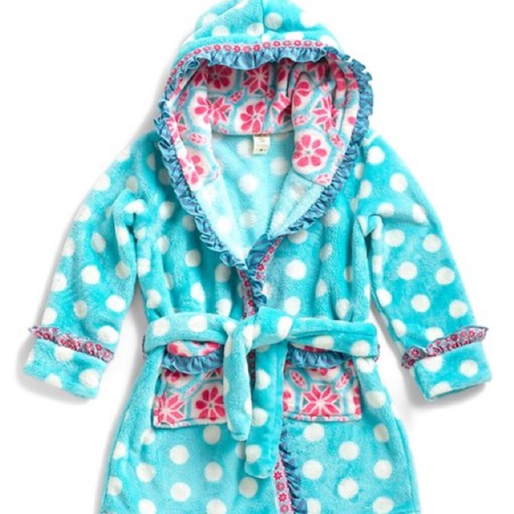 Matilda Jane Girls Silver Pieces Plush Robe size M - Picture 1 of 8